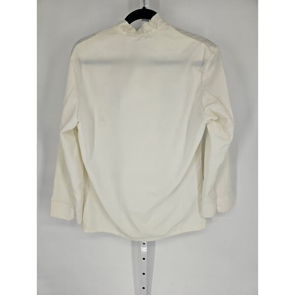 Wrangler Men's White Polyester Blend Durable Double Breasted Chef Coat Size 38 - Picture 5 of 5